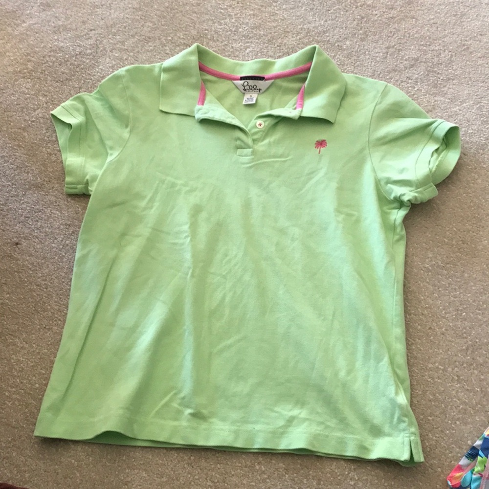 Lilly Pulitzer mint green short sleeve polo